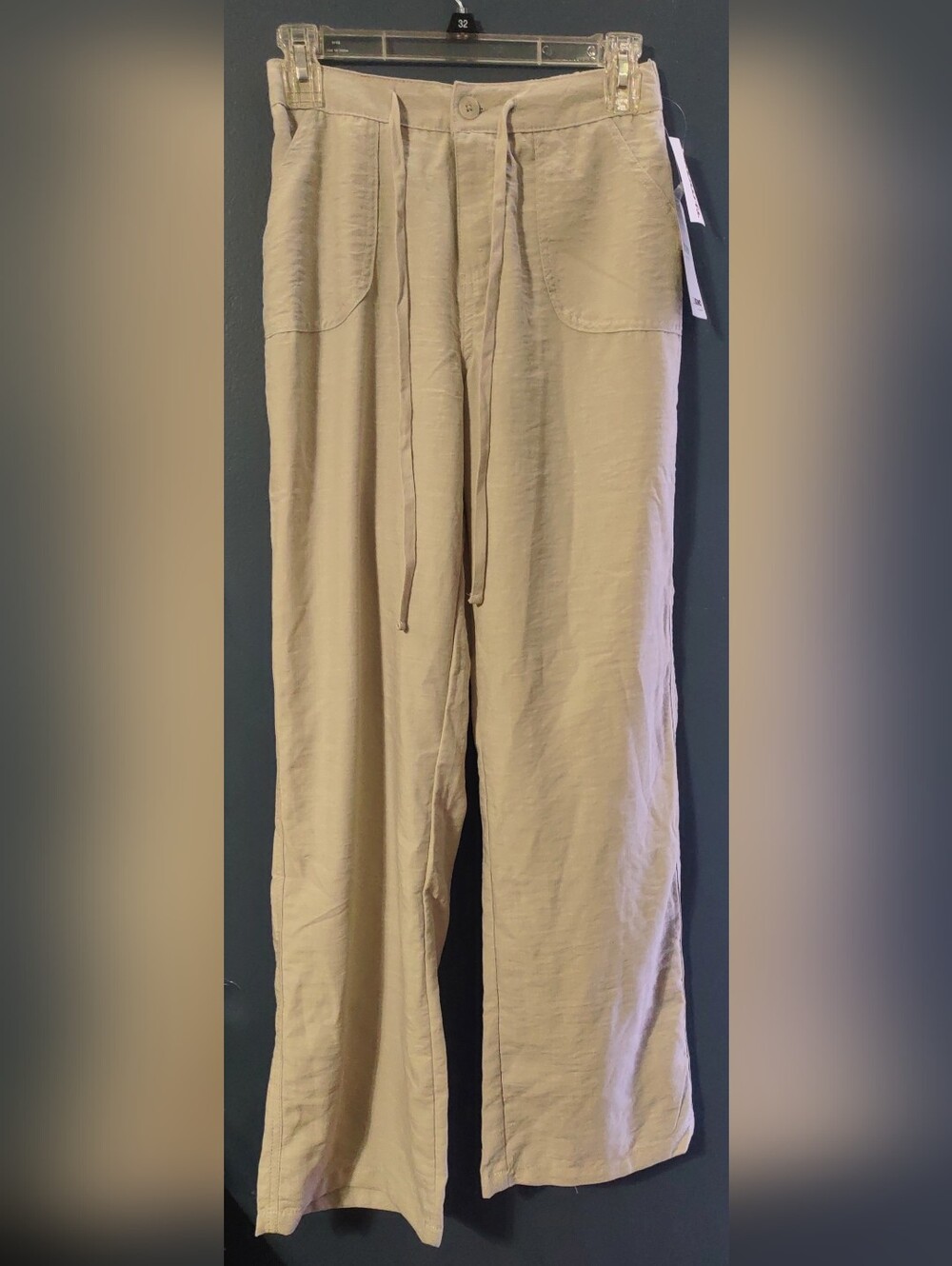 Women's Khaki Straight-leg Casual Pants